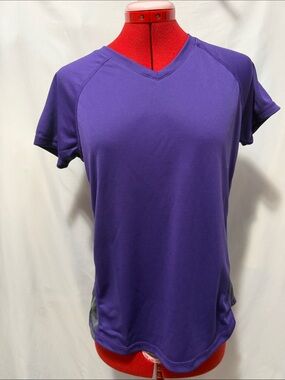 Kanu Surf Purple Short-Sleeve V-Neck Performance Tee